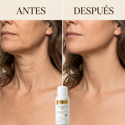 Antes y después: firmeza visible en el cuello tras 8 semanas